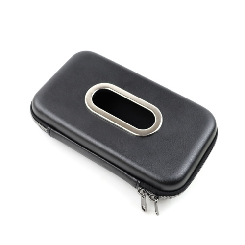 Best-selling car sunshade paper towel box Universal car-mounted hanging eva paper towel storage box Creative backrest tissue box 