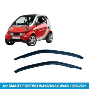 Suitable for Smart Fortwo 1998-2021 Side Window Deflector Rain Shield Thickened Rain Guard