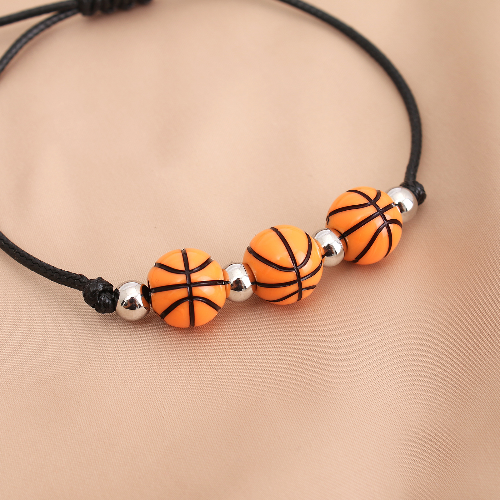 Commute Basketball Arylic Wholesale Bracelets display picture 1