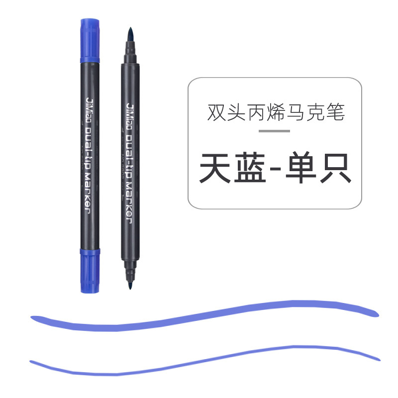 Doble cabeza marcador acuarela pluma marcador de dibujos animados multi-color estudiante aprendizaje pintura graffiti color pluma arte marcador