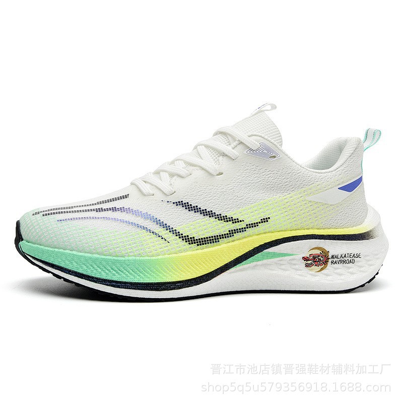 Flying electricidad 5c hombres y mujeres de alta calidad al aire libre ventilado placa de carbono de malla de soporte de conejo rojo zapatos deportivos ociosos para correr zapatos