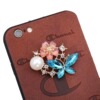 Footwear buckle, accessory with butterfly, decorations from pearl, suitable for import, flowered, wholesale