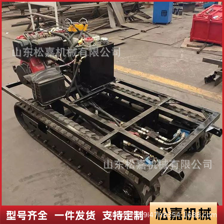 Chasis de orugas eléctricas transporte de montaña control remoto chasis hidráulico eléctrico autocaminante montaña tigre montaña tigre montaña