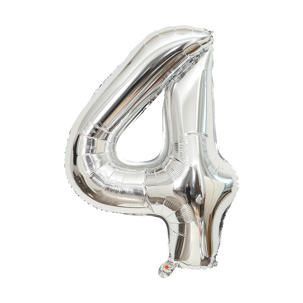 Globo de aluminio digital de 40 pulgadas, globo de aluminio con números grandes, versión delgada de 90 cm, varios colores de globos con números