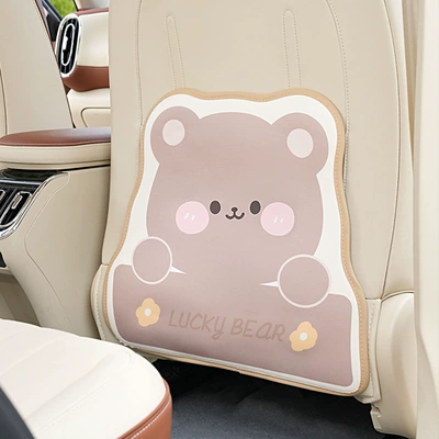 Interior Accessories, Chair back anti-kick pad - three-dimensional-anti-kick-pad-tulip-bear