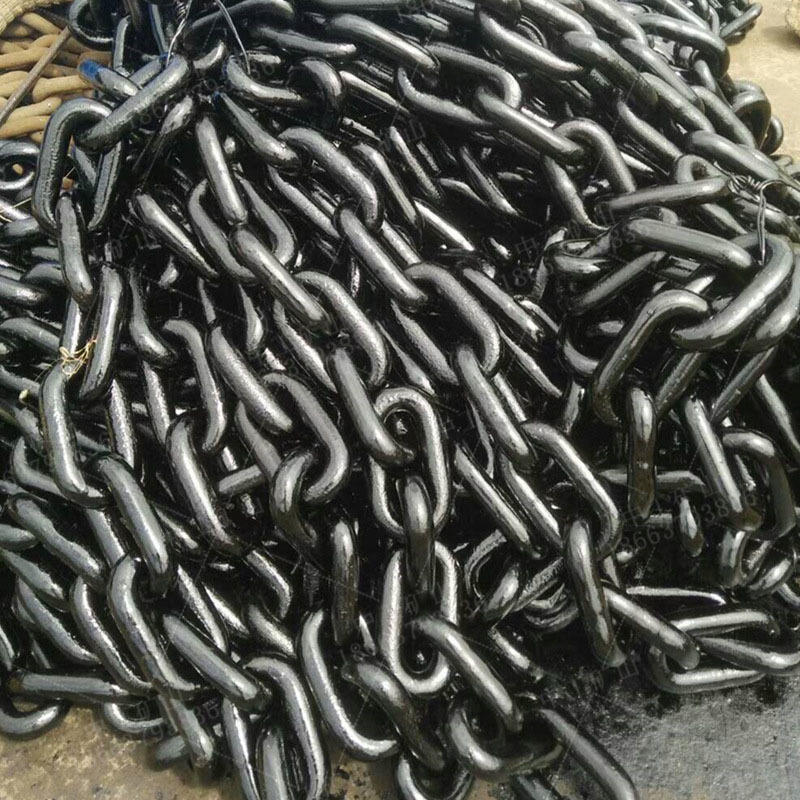 实物拍摄矿用刮板机边双链条提 升机用圆环链条40T刮板输送机链条