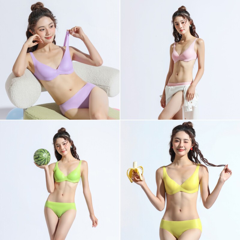 All-In-One Vest Silicone Intimates Bra Seamless Invisible Sexy Wire-Free Quick-Drying Skin-Beautifying Full Light Push-Up