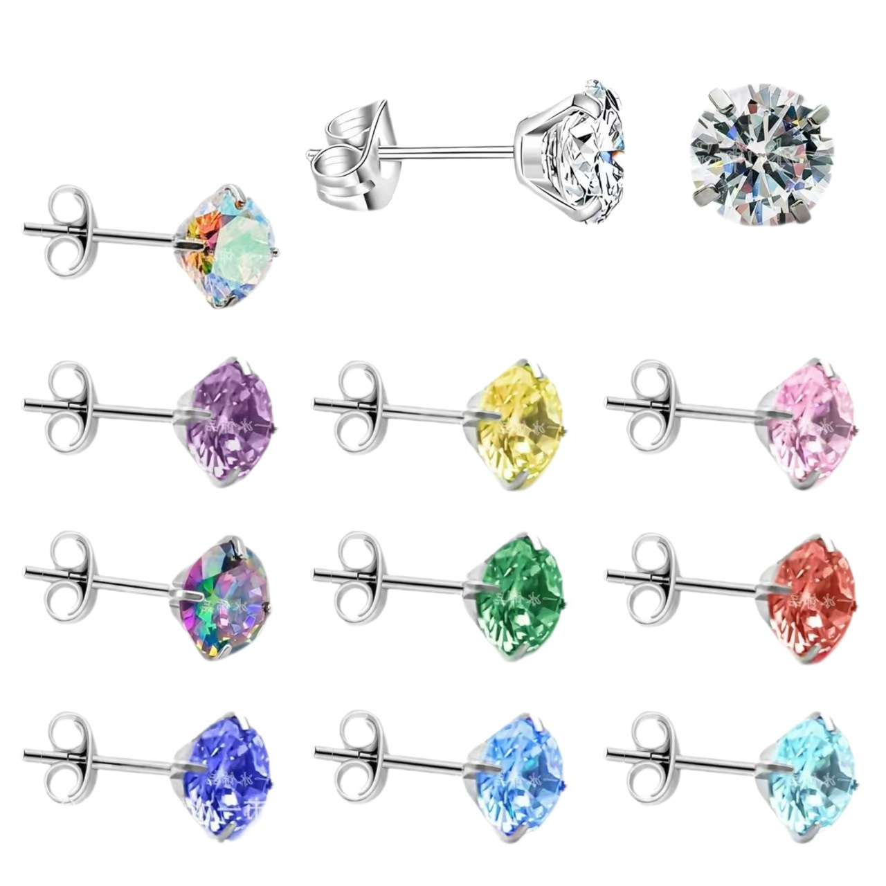 Pointed titanium steel lip stud product view