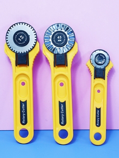 Roller type paper cutter dotted hob manual art knife cloth cutter circular rotating wave curve cutting leather