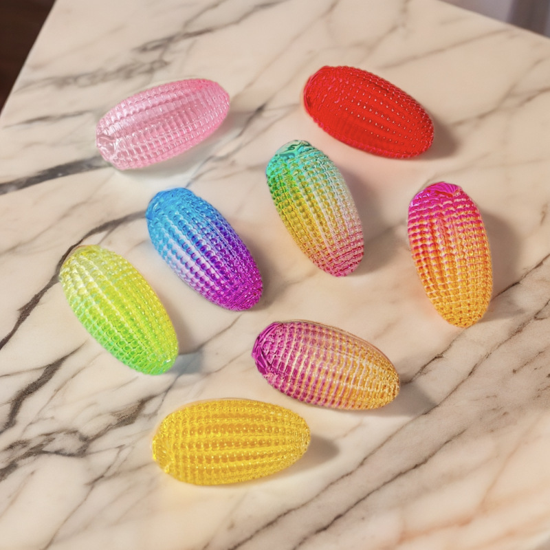 Yibo Glazed Wenwan Corn Handpieces Glazed Corn Bring in Wealth and Treasure Decoration Housewarming Opening Crafts Ornaments Crystal