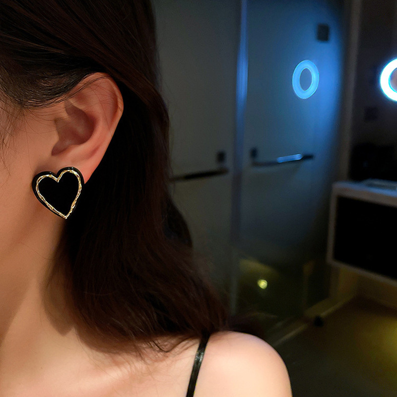 Heart Pattern Fashion Heart Arylic No Inlaid Earrings