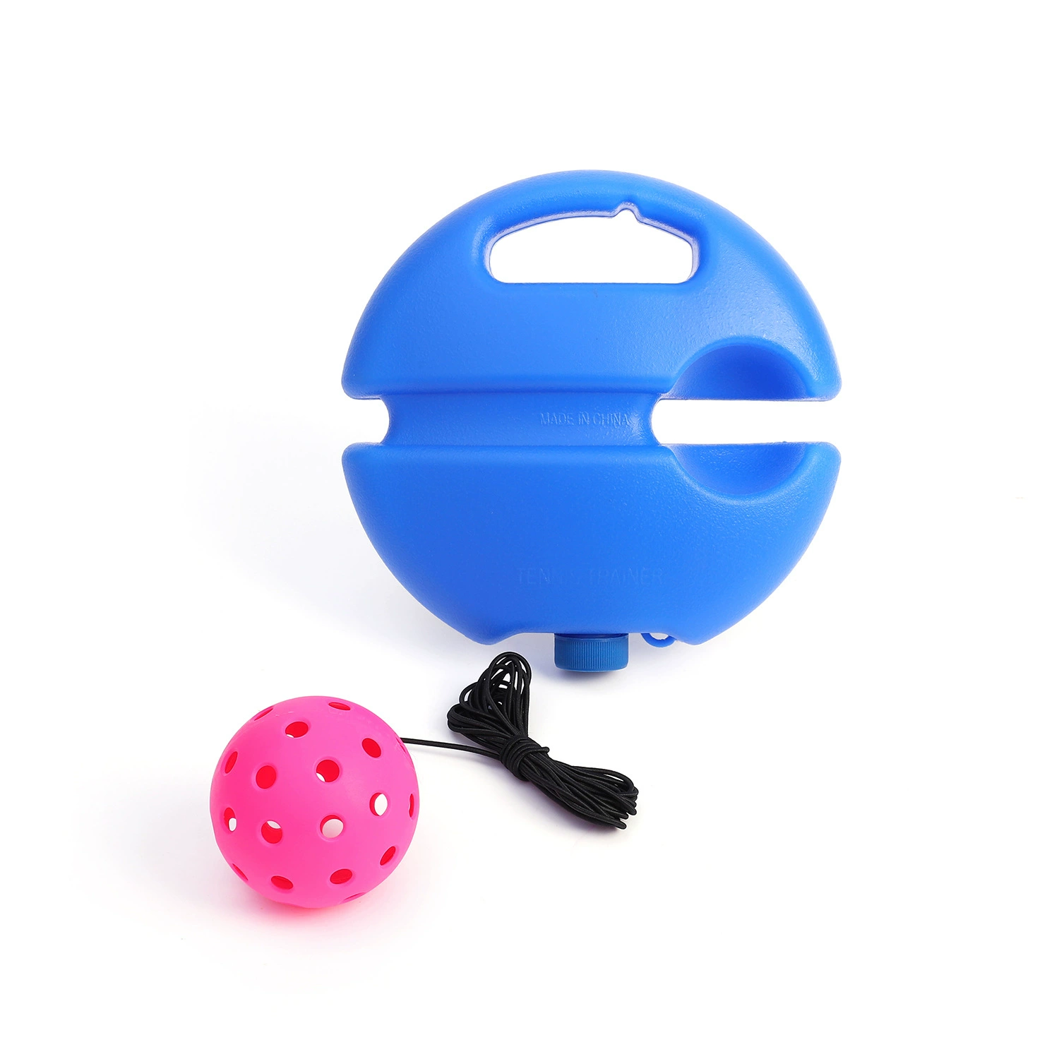 ✅Manufacturer's ready-made single pickleball racket training device 40-hole high-elastic PE hole ball beginners practice Pickle