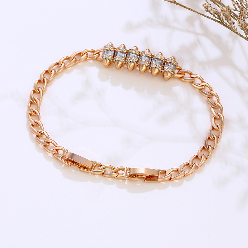 Xuping joyería europea y americana Comercio exterior 18K chapado en oro pulsera de aleación personalidad de la moda pulsera transfronteriza al por mayor joyería femenina