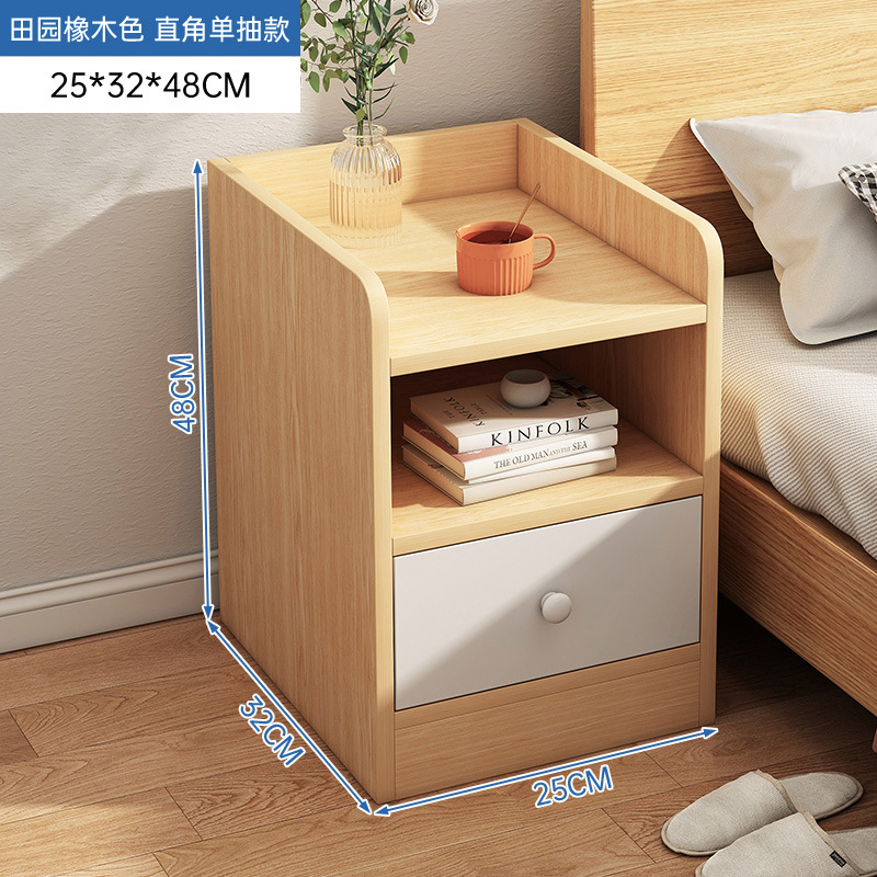 Super estrecha meseta de cabecera tamaño pequeño mini armario de almacenamiento simple dormitorio moderno pequeño armario de cabecera