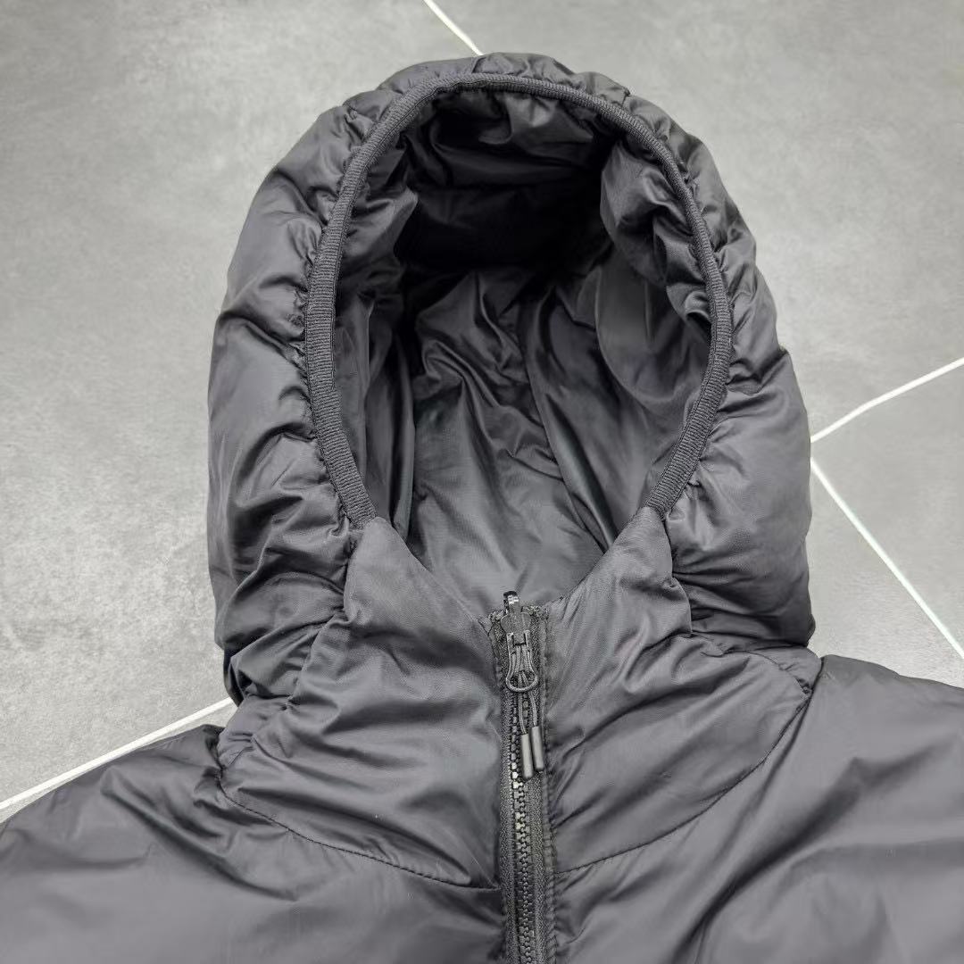 ACG winter down cotton coat, windproof, waterproof, thickened, with embroidery, warm, loose-fitting, unisex, hooded outerwear