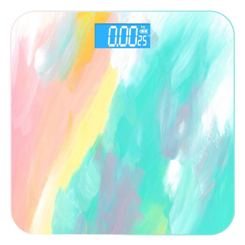 Baolan new graffiti smart electronic scale household weighing scale adult scale small body weighing meter cross-border manufacturer