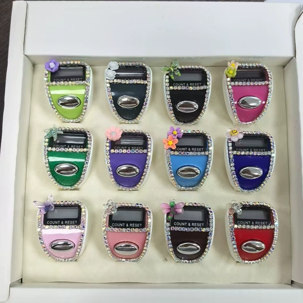 Электронный счётчик количества колец с алмазами 8021, миниатюрный ручной пресс для подсчёта количества людей.