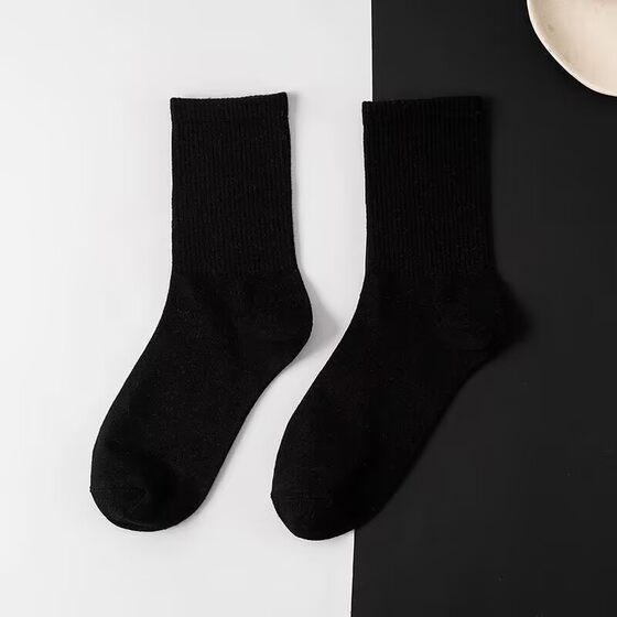 Socks women's stockings autumn thin black white men's stockings sports high-top stockings men's socks ins tide socks