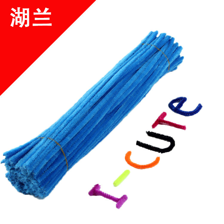 Hecho a mano DIY trenzado paquete de material cifrado ramo de lana Raíz de lana de la raya del color torcido palo de los niños hechos a mano juguetes creativos