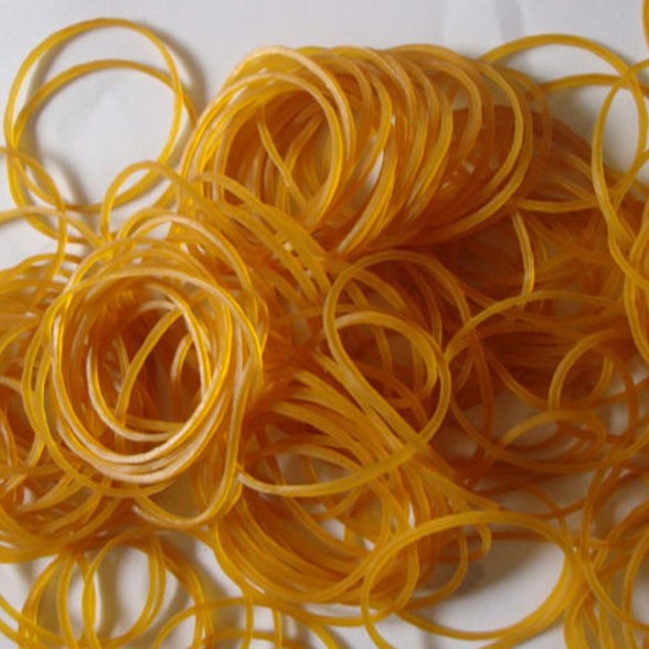 批发黄色义乌越意牛皮筋橡皮圈橡胶圈牛筋拉不断皮筋35圆胶圈橡筋
