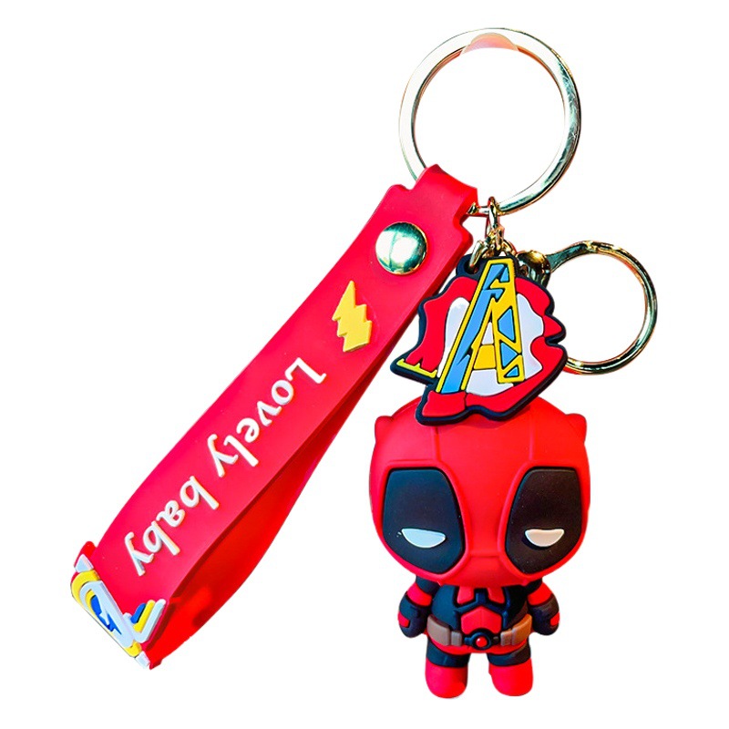 Creativo Marvel Avengers llavero de dibujos animados muñeca exquisita colgante coche mochila pequeño regalo