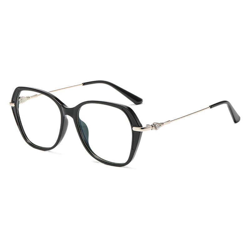 Europa y América nueva luz anti-azul gafas de las mujeres de la miopía gafas marco TJ860 ultra ligero TR90 elegante gafas lisas venta al por mayor