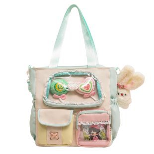 Mochila de estudiantes de alto valor facial, mochila de escuela secundaria, mochila multicapa, mochila de dolor dulce, mochila de ocio, mujer
