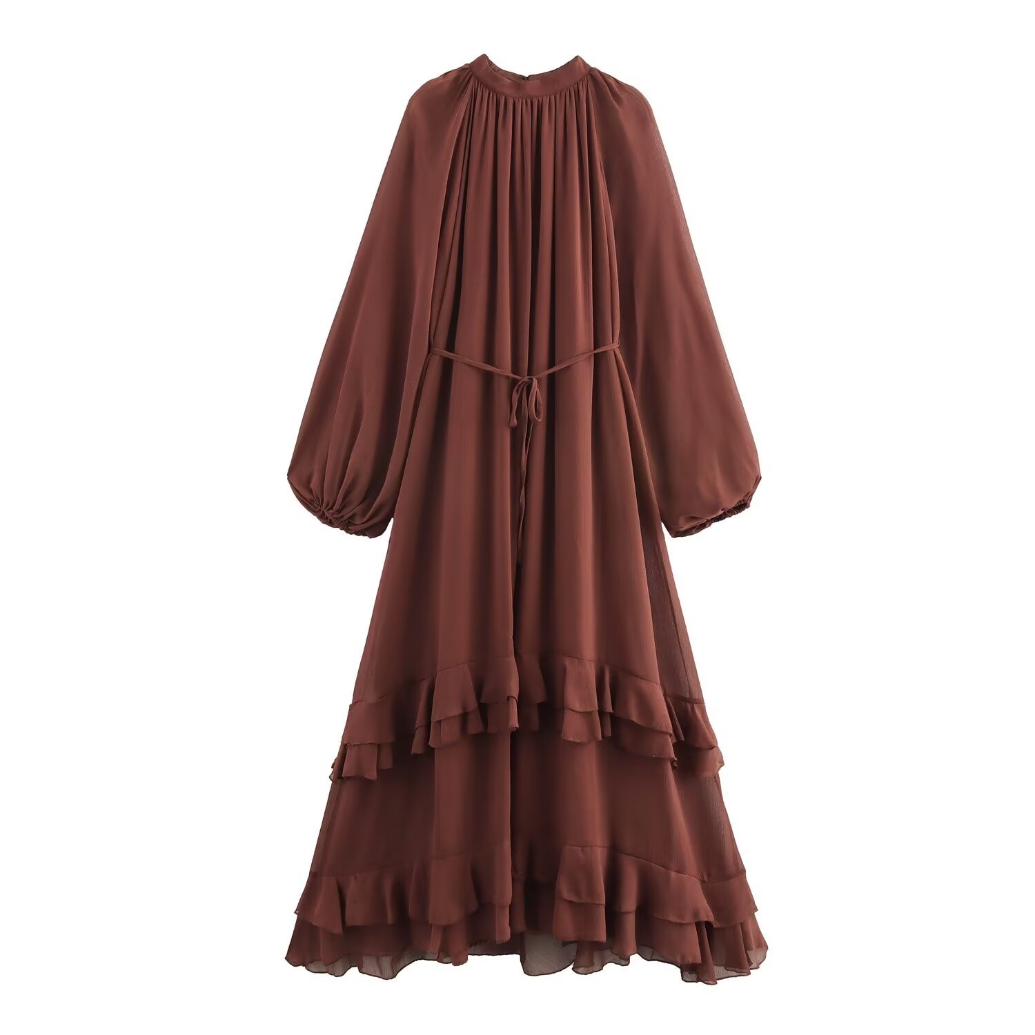 Women's Simple Fashion Personality Ruffled Dress