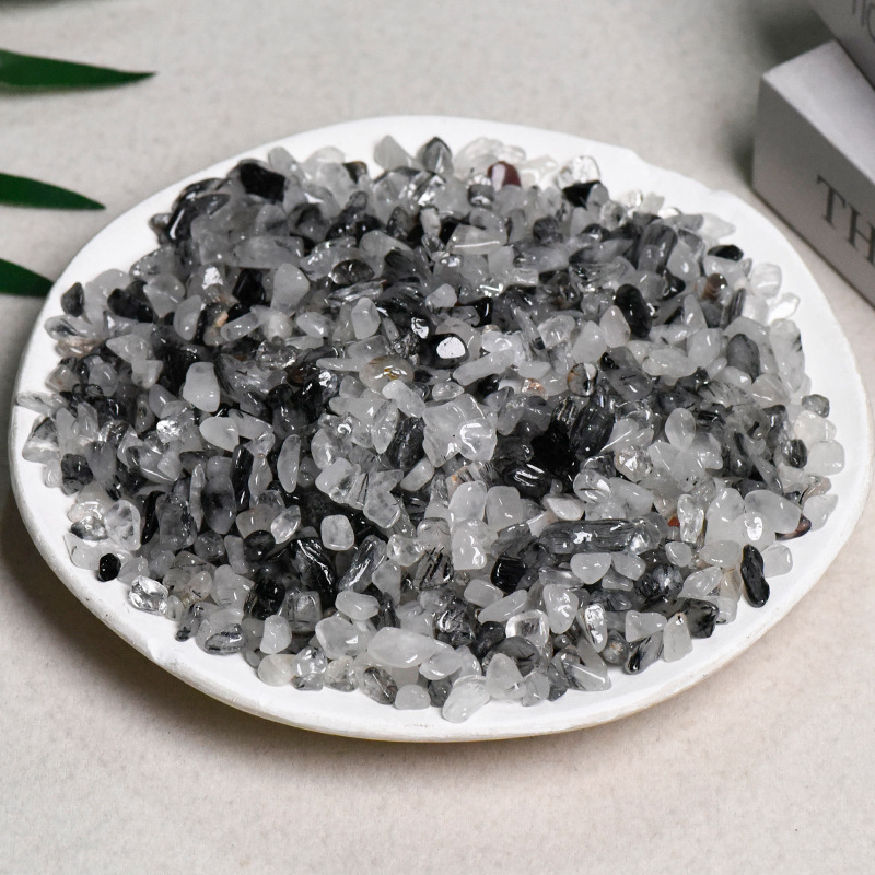 ブラックルチルクォーツ（5-7mm）100g