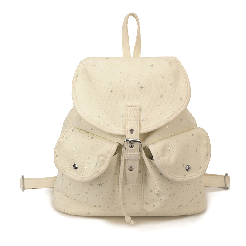 Mochila simple de gran capacidad para mujeres 2026 primavera nueva moda viaje mochila casual mochila universitaria simple
