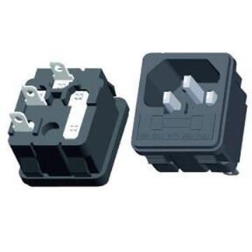 二合一插座R3013  3014   DB-14  PST-101带保险丝插座  品字插座