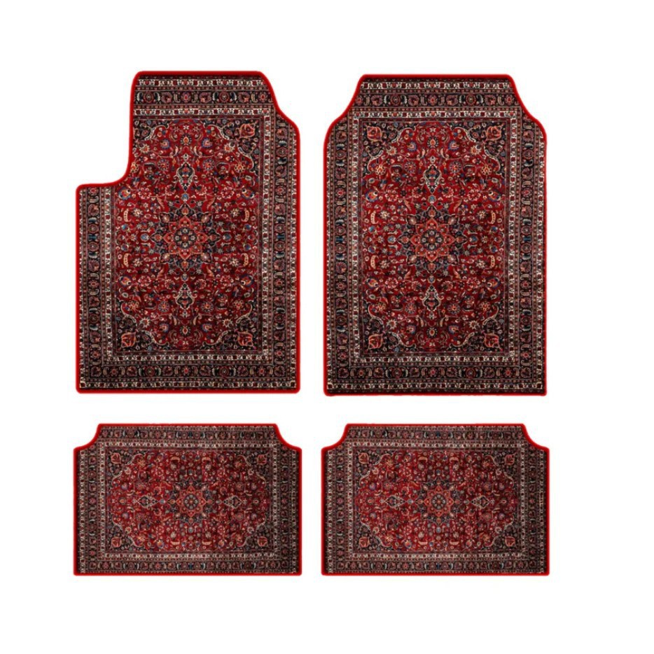 Cross-Border Temu Car Floor Mats Four-Piece Set for Driver and Passenger, Dirt-Resistant Non-Slip Floor Mats, Entryway Door Mats, One-Piece Drop Shipping