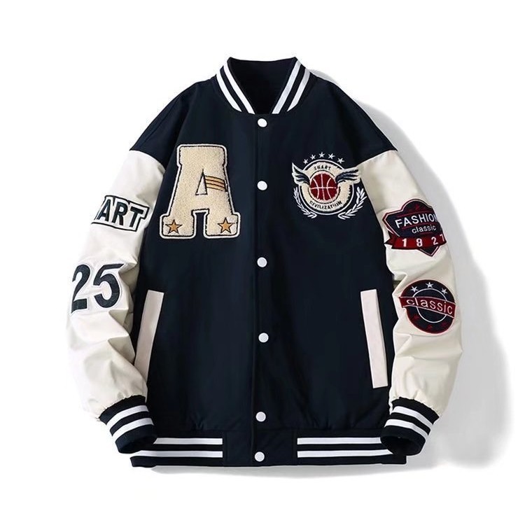 Cross-border e-commerce men's baseball jacket, American retro style, spring and autumn youth embroidered jacket, direct from the factory.