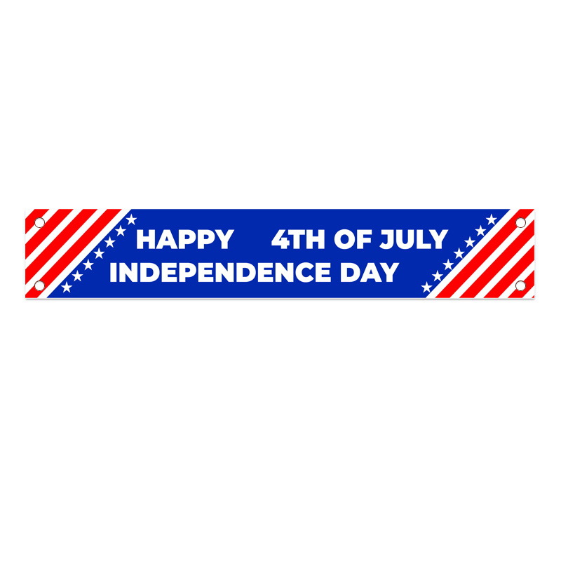 Fondo de banner de Día DE LA Independencia transfronterizo nuevo Día Nacional de EE. UU. Banner atmósfera decoración bandera colgante 300*50cm