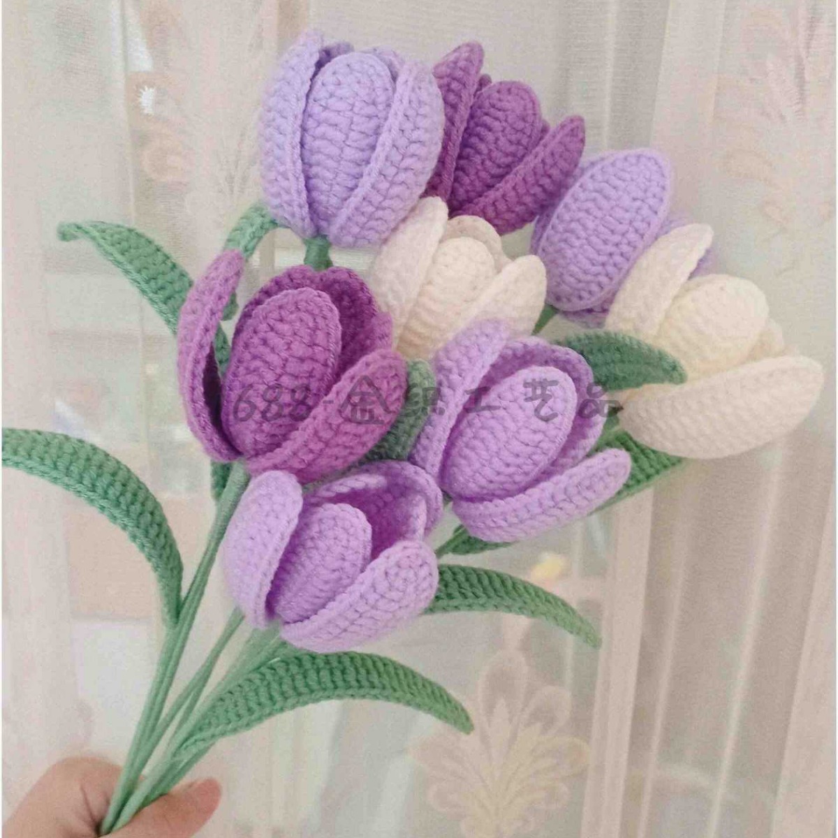 [완성 된 꽃 튤립] 라이트 퍼플 1 가지