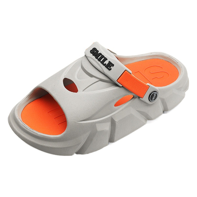 Zapatillas de verano de los hombres al aire libre deportes playa zapatos de pareja nueva antideslizante chanclas contraste color casual sandalias de los hombres