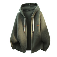 主推跑量款 代理加盟外貿批發2025年秋季時尚連帽毛衣男裝開衫男