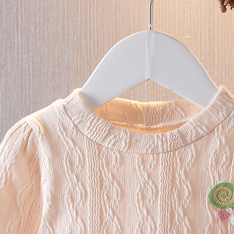 barnkläder Barnkläder Höst flickor skarva långärmade barns tvådelade set_voghion.com