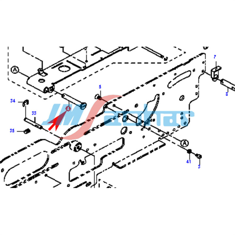 适用JUKI飞达配件FTF8-56MM压料盖销螺丝E6209706000 E7209706000