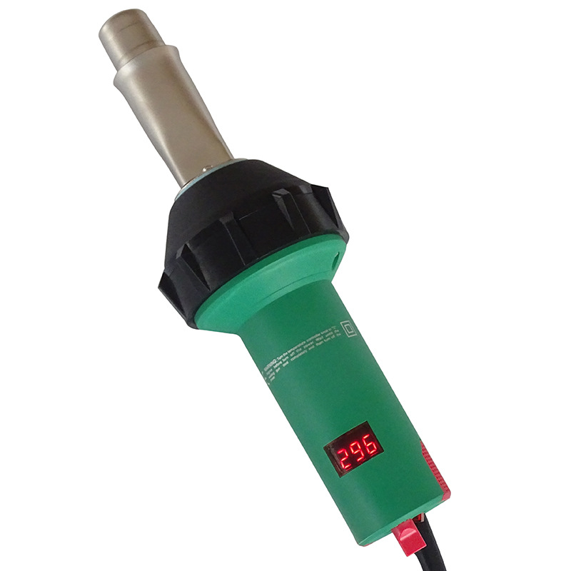 Pistola de Soldadura de Plástico de 1600WPPPE, Herramienta para Pisos de Plástico PVC, Pistola de Aire Caliente con Pantalla Digital de Temperatura, Soldadura de Plástico con Pantalla Digital