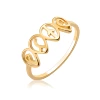 Drop-shaped, golden