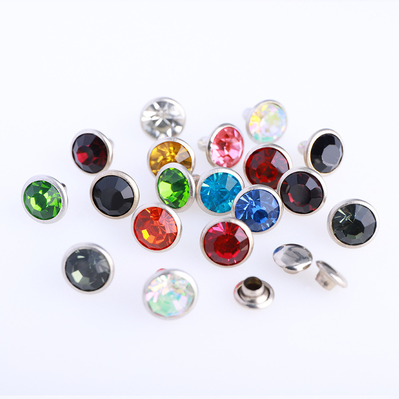 Wholesale 8mm In-Stock Tube Rhinestones, Multi-Faceted Glass Rhinestones for DIY Clothing, Shoes, Hats, Rivets, and Accessories