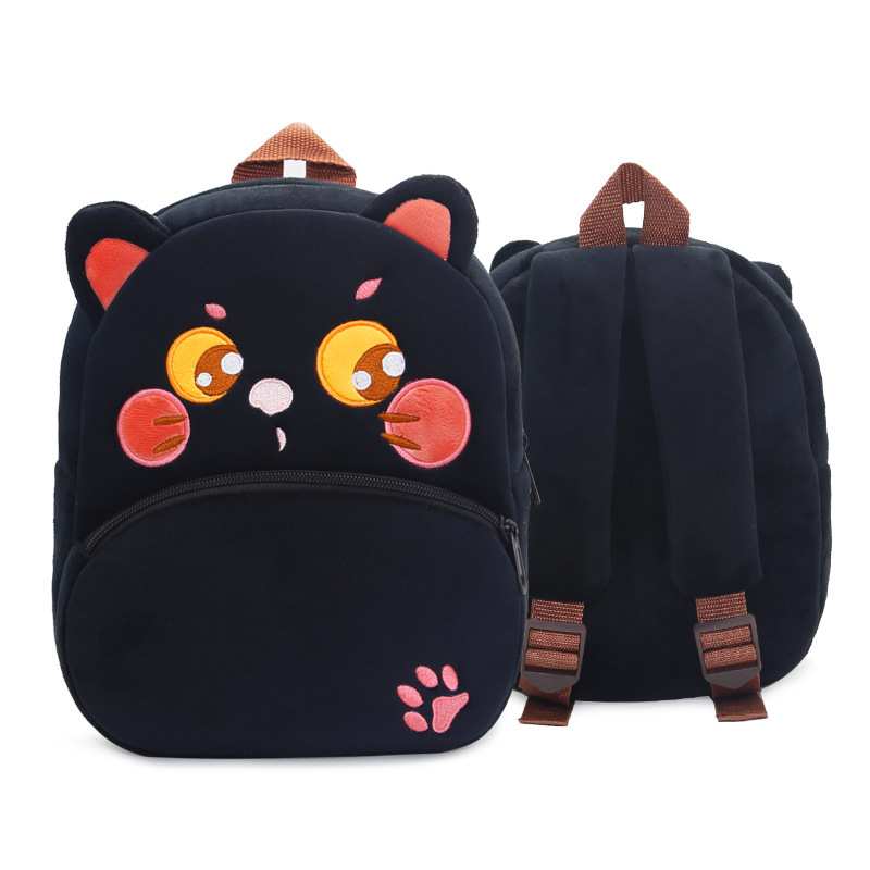 3D lindos dibujos animados peluche niños jardín de infantes mochila escolar movimiento de animales escolares mochila de peluche mochila de niños