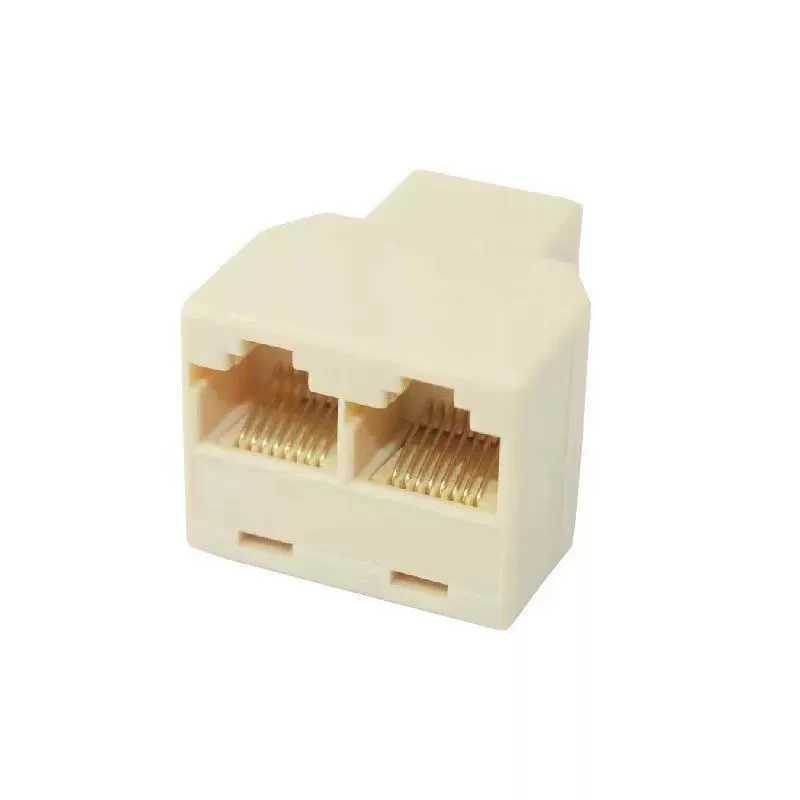 Сеть кабель гнездо Tee голова Netcom голова RJ45 сеть Tee головка сетевой кабель разъем 1 точка 2 адаптер горячая распродажа