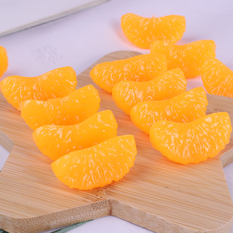 Simulación creativa de pétalos de naranja amasar música fruta artefacto de descompresión naranja juguete de ventilación divertido juego de comida accesorios de bricolaje