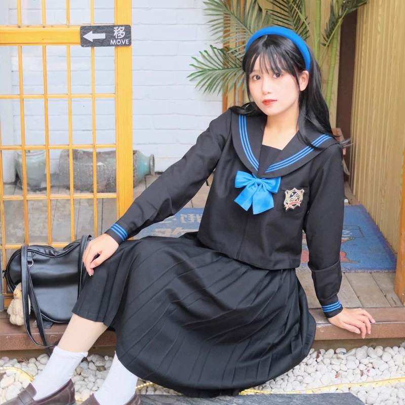 Фабрика прямой оригинальный синий три черных плохих среднего костюма Базовый костюм моряка православная форма JK Подлинная