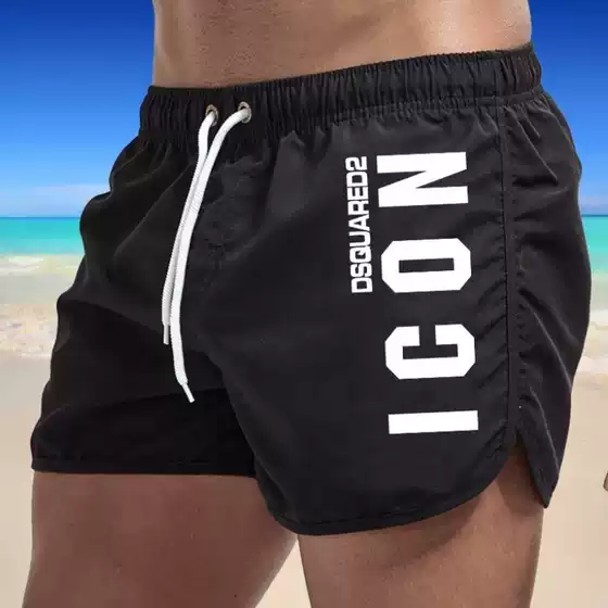 Multi colored sports three part shorts for men 2025, new on AliExpress, men's fashionable beach shorts with polyester print