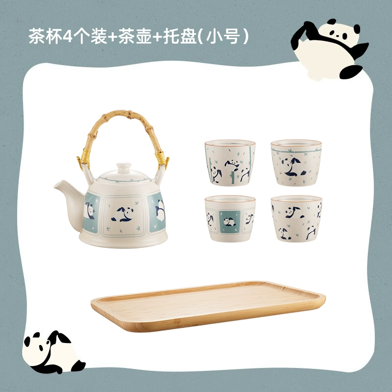  tea set for office, gift box in gift box for home use, teapot, cute tea cup