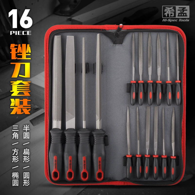 Set, file, metal universal fast square carpentry, 16 pieces