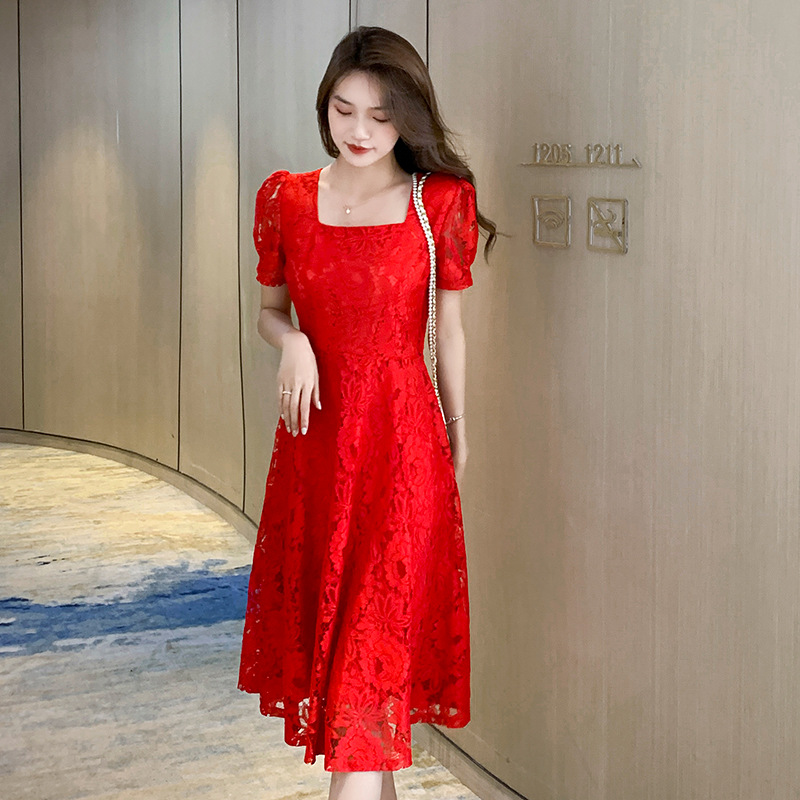 Summer lace design small dress